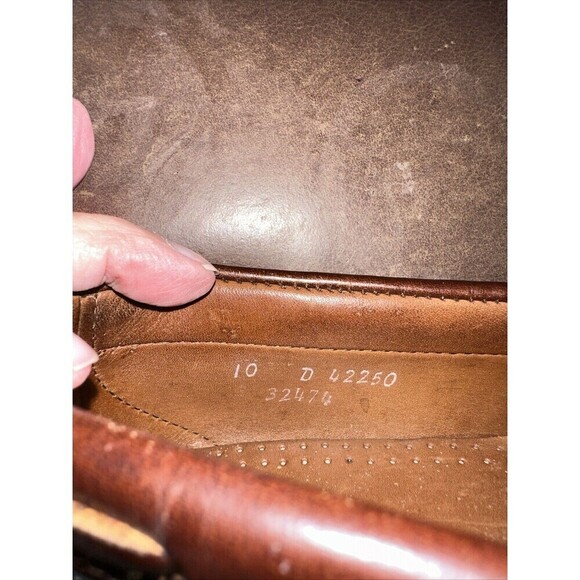 Allen Edmonds Nashua Mens Leather Slip On Shoes Size   10D 42250  Tasstled - Picture 3 of 8